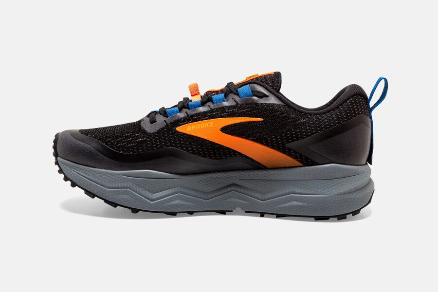 Brooks Israel Caldera 5 Trail Running Shoes Mens - Black/Orange - SBR-918653